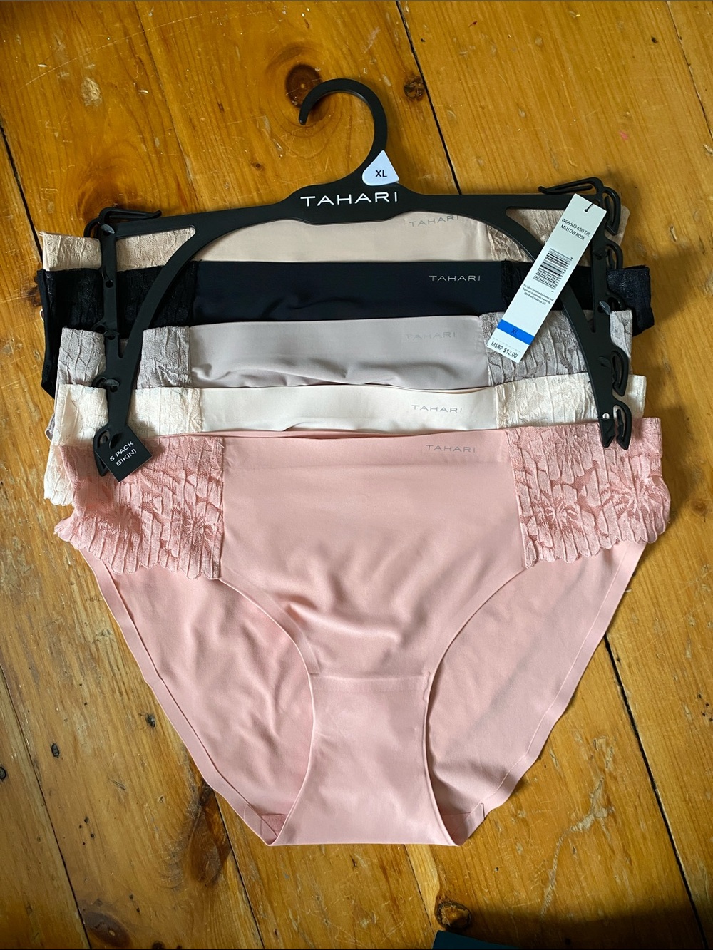 Tahari 5 pack bikini priced $52 XL NWT